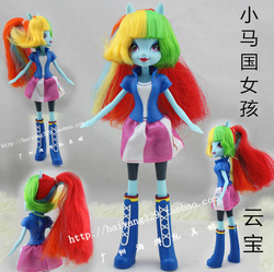 Size: 600x598 | Tagged: safe, rainbow dash, equestria girls, g4, chinese, doll, irl, name translation, photo, solo, taobao, toy