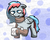 Size: 1000x800 | Tagged: safe, artist:pokehidden, oc, oc only, pegasus, pony, blank flank, clothes, scarf, solo