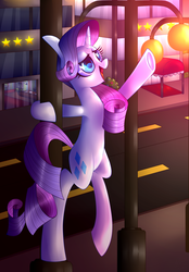 Size: 1287x1852 | Tagged: safe, artist:tidalwav-3, rarity, g4, rarity takes manehattan, female, solo