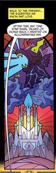 Size: 283x877 | Tagged: safe, artist:andypriceart, idw, king sombra, g4, official, spoiler:comic, crystal empire, stained glass