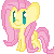 Size: 50x50 | Tagged: safe, artist:sparkle-bliss, fluttershy, g4, animated, female, icon, simple background, solo, transparent background
