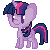 Size: 50x50 | Tagged: safe, artist:sparkle-bliss, twilight sparkle, alicorn, pony, g4, animated, female, icon, mare, simple background, solo, transparent background, twilight sparkle (alicorn)