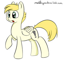 Size: 1280x1284 | Tagged: safe, artist:modding madness, oc, oc only, pony, colored, cute, male, raised hoof, solo, stallion