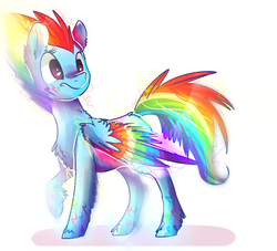 Size: 3300x3000 | Tagged: safe, artist:bonbrony, rainbow dash, g4, female, high res, rainbow power, solo