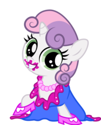 Size: 370x457 | Tagged: safe, artist:medio-cre, sweetie belle, pony, unicorn, g4, 5-year-old sweetie belle, cute, diasweetes, female, filly, foal, horn, simple background, solo, transparent background