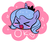 Size: 325x270 | Tagged: safe, artist:momo, princess luna, g4, ><, cute, eyes closed, female, filly, lunabetes, ok, portrait, solo, woona