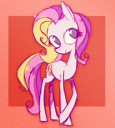 Size: 600x670 | Tagged: safe, artist:frostadflakes, fluttershy, g1, g4, female, solo