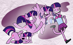 Size: 1238x772 | Tagged: safe, artist:trace-101, twilight sparkle, equestria girls, g4, derp, faic, pony to human, sequence, transformation, transformation sequence, twilight sparkle (alicorn)
