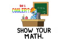 Size: 1600x938 | Tagged: safe, artist:trace-101, rainbow dash, g4, 20% cooler, chalk, female, glasses, math, solo, teacher