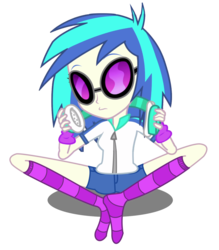 Size: 1221x1396 | Tagged: safe, artist:gioku, dj pon-3, vinyl scratch, equestria girls, g4, female, headphones, simple background, sitting, socks, solo, transparent background, vector, vinyl's glasses