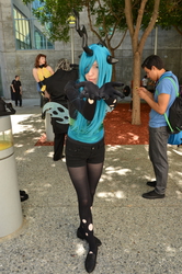 Size: 679x1024 | Tagged: safe, artist:thestormypetrelofcosplay, queen chrysalis, human, g4, convention, cosplay, fanimecon, irl, irl human, photo