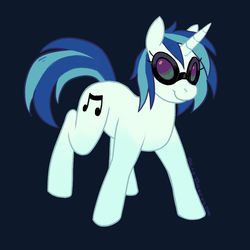 Size: 900x900 | Tagged: safe, artist:ssorobo, dj pon-3, vinyl scratch, g4, female, solo