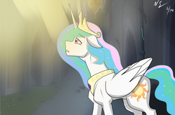 Size: 3800x2500 | Tagged: safe, artist:neonstreaksns, princess celestia, g4, castle of the royal pony sisters, female, high res, solo, sunlight