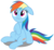 Size: 6500x6000 | Tagged: safe, artist:caliazian, rainbow dash, pony, g4, the mysterious mare do well, absurd resolution, cute, dashabetes, female, floppy ears, frown, simple background, sitting, solo, transparent background, vector