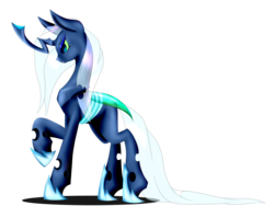Size: 3648x2736 | Tagged: safe, artist:bludraconoid, oc, oc only, changeling, blue changeling, high res, simple background, solo, transparent background, vector