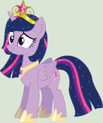 Size: 358x427 | Tagged: safe, artist:ilovesonik, twilight sparkle, alicorn, pony, g4, element of magic, female, mare, older, solo, twilight sparkle (alicorn)