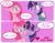 Size: 1280x989 | Tagged: safe, artist:ladypixelheart, pinkie pie, twilight sparkle, alicorn, pony, g4, comic, crying, dialogue, female, happy, hug, mare, pinkamena diane pie, sad, speech bubble, twilight sparkle (alicorn)