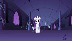 Size: 1920x1080 | Tagged: safe, screencap, rarity, friendship is magic, g4, season 1, animated, castle of the royal pony sisters, elements of harmony, female, generosity, solo