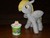 Size: 700x525 | Tagged: safe, artist:eratosofcyrene, applejack, derpy hooves, pegasus, pony, g4, apple jacks, appletini, cereal, female, irl, mare, namesake, photo, plush derpy, plushie, pun, visual pun