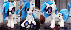 Size: 2125x892 | Tagged: safe, artist:buttercupbabyppg, dj pon-3, vinyl scratch, g4, irl, photo, plushie, solo