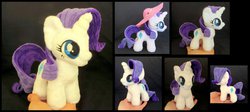 Size: 1337x597 | Tagged: safe, artist:fireflytwinkletoes, rarity, g4, cute, irl, photo, plushie, tiny