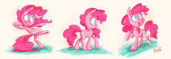 Size: 1280x446 | Tagged: safe, artist:amyvstheworld, pinkie pie, g4, female, redesign, solo