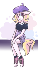 Size: 1063x2000 | Tagged: safe, artist:looji, oc, oc only, oc:happily, earth pony, anthro, ambiguous facial structure, anthro oc, solo