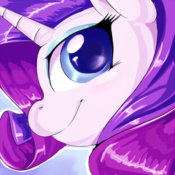 Size: 800x800 | Tagged: safe, artist:sirmasterdufel, rarity, g4, female, portrait, profile, solo