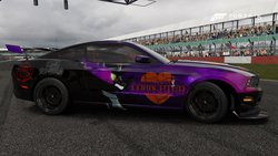 Size: 1191x670 | Tagged: safe, artist:lunasillhouette, king sombra, g4, car, ford, forza motorsport, forza motorsport 5, mustang
