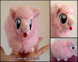 Size: 999x799 | Tagged: safe, artist:zuckerschnuti, oc, oc only, oc:fluffle puff, fluffle puff plushie, irl, photo, plushie, tiny