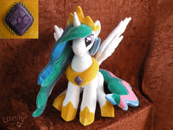 Size: 1200x900 | Tagged: safe, artist:essorille, princess celestia, g4, irl, photo, plushie, solo