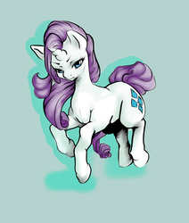 Size: 3300x3900 | Tagged: safe, artist:aleusha, rarity, g4, female, high res, simple background, solo