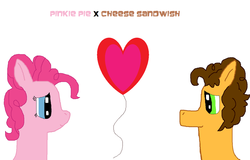 Size: 1024x654 | Tagged: safe, artist:7cazzyo7, cheese sandwich, pinkie pie, g4, female, male, ship:cheesepie, shipping, straight