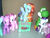 Size: 1280x960 | Tagged: safe, pinkie pie, rainbow dash, rarity, twilight sparkle, yoshi, g4, brushable, irl, male, mario, photo, super mario bros., toy