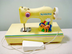 Size: 1500x1125 | Tagged: safe, firefly, g1, badass, sewing machine, vintage