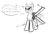 Size: 1071x724 | Tagged: safe, oc, oc only, original species, plane pony, pony, monochrome, plane, solo, star wars, x-wing