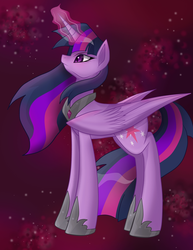 Size: 1238x1600 | Tagged: safe, artist:derpsonhooves, twilight sparkle, alicorn, pony, g4, female, mare, solo, twilight sparkle (alicorn), tyrant sparkle