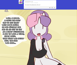 Size: 1280x1068 | Tagged: safe, artist:somescrub, sweetie belle, anthro, ask nudist sweetie belle, g4, female, solo