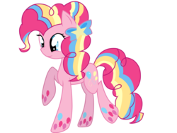 Size: 1024x768 | Tagged: safe, artist:thelyuba1211, pinkie pie, g4, female, rainbow power, solo