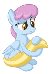 Size: 1584x2232 | Tagged: safe, artist:thecheeseburger, cloud showers, pony, background pony, solo, unbrella drops