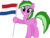 Size: 8457x6400 | Tagged: safe, artist:parclytaxel, oc, oc only, earth pony, pony, .svg available, absurd resolution, dutch, flag, flagpole, leaf, looking at you, nation ponies, netherlands, overijssel, ponified, province, province pony, provinciepaarden, simple background, smiling, solo, story included, transparent background, vector