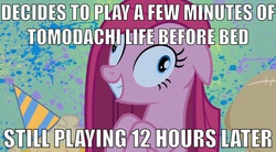 Size: 854x470 | Tagged: safe, pinkie pie, g4, female, image macro, meme, pinkamena diane pie, solo, tomodachi life