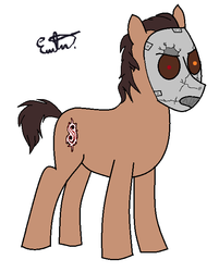 Size: 535x667 | Tagged: safe, artist:estevangel, oc, oc only, oc:estevangel, earth pony, pony, solo