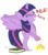 Size: 770x875 | Tagged: safe, artist:dm29, twilight sparkle, alicorn, pony, g4, agony of the feet, bipedal, book, censored vulgarity, crown, female, grawlixes, injured, jewelry, mare, new crown, ouch, pain, regalia, simple background, solo, swearing, transparent background, twilight sparkle (alicorn)