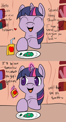 Size: 700x1300 | Tagged: safe, artist:lustrous-dreams, twilight sparkle, ask filly twilight, g4, ask, comic, female, filly, magic, solo, tumblr, younger