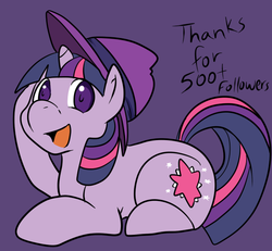 Size: 650x600 | Tagged: safe, artist:lustrous-dreams, twilight sparkle, ask filly twilight, g4, ask, female, filly, hat, solo, tumblr, younger