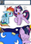 Size: 650x900 | Tagged: safe, artist:lustrous-dreams, rainbow dash, twilight sparkle, pegasus, pony, unicorn, ask filly twilight, g4, ask, bed, cute, dream, duo, female, filly, giggling, mare, sleeping, tumblr, younger