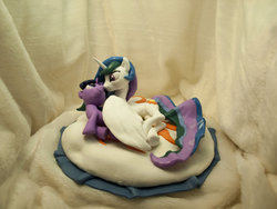 Size: 1024x768 | Tagged: safe, artist:dustysculptures, princess celestia, twilight sparkle, g4, filly, lounging, younger