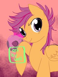 Size: 1024x1365 | Tagged: safe, artist:carranzis, scootaloo, g4, female, solo