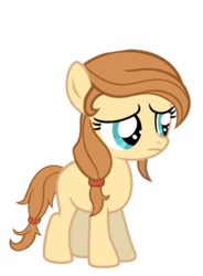 Size: 766x1043 | Tagged: safe, artist:avisola, oc, oc only, oc:cream heart, earth pony, pony, blank flank, female, filly, simple background, solo, transparent background, younger